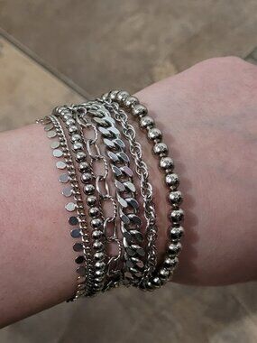 Victoria Emerson Silver Metal Magnetic Cuff Bracelet